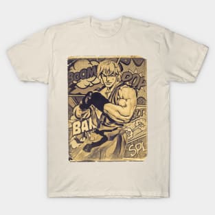 Ken Street Fighter Retro Comic T-Shirt